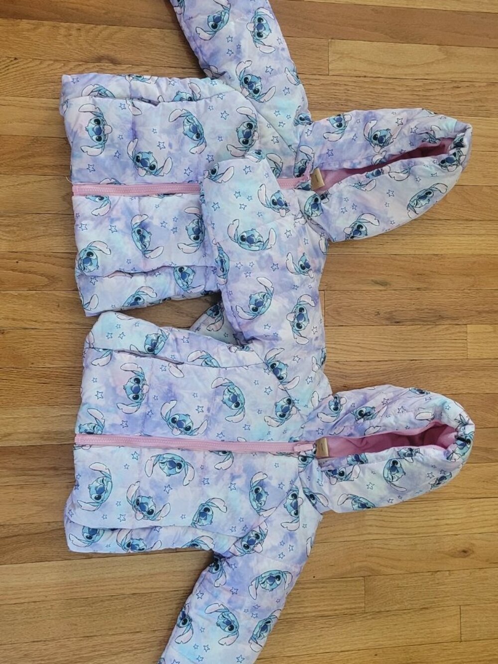 Like New Disney Stich Winter Puffer Coats Size 2T